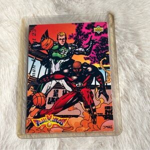 Upper Deck Michael Jordan & Larry Bird Fanimation Basketball Trading Card